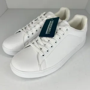 Hawkwell Mens 2311C03 White Lace Up Low Top Leather Size 11 Fashion Sneakers