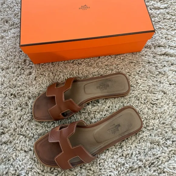 HERMES oran sandals Size 36 - With box