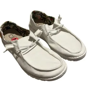 Hey Dude Wendy Shoe Coconut Milk Women's 10 White Casual Comfy Loafers Summer