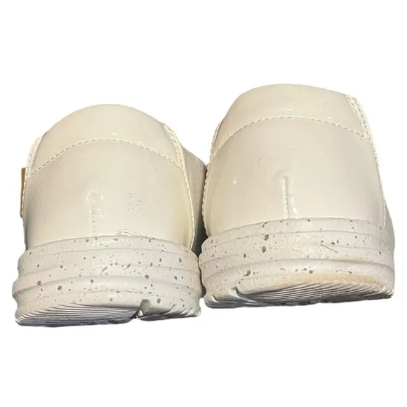 Hey Dude Wendy Shoe Coconut Milk Women's 10 White Casual Comfy Loafers Summer