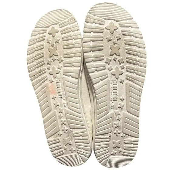 Hey Dude Wendy Shoe Coconut Milk Women's 10 White Casual Comfy Loafers Summer