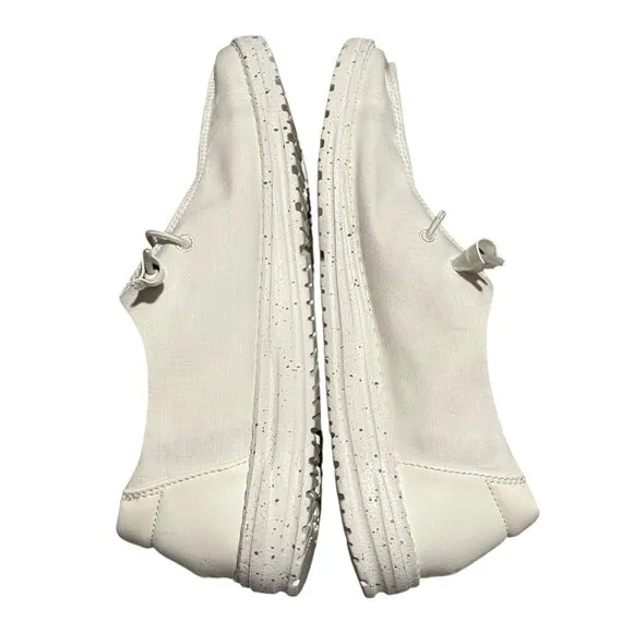 Hey Dude Wendy Shoe Coconut Milk Women's 10 White Casual Comfy Loafers Summer