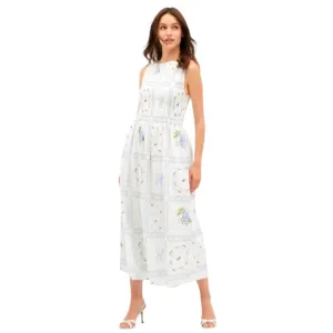 Hill House Cosima Nap Dress - large scale floral patchwork. M. NWT.