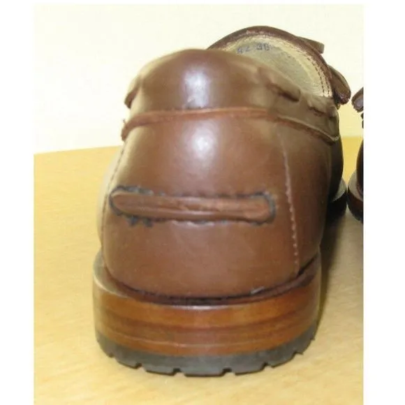 Hitchcock Mens Leather Loafers w/Tassle -1242