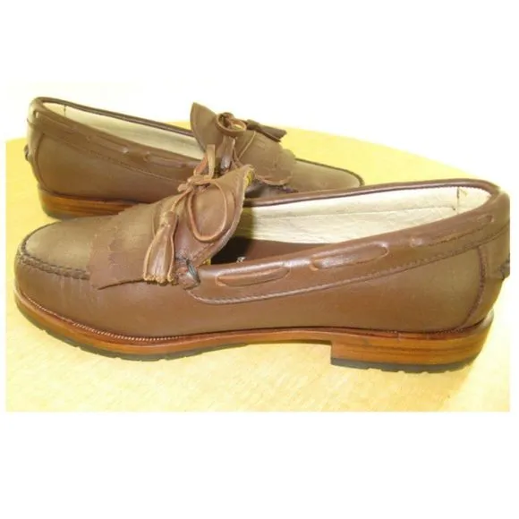 Hitchcock Mens Leather Loafers w/Tassle -1242