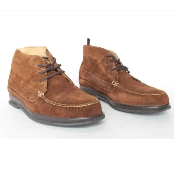 Hitchcock Mens Moccasin Chukka Boots 2672 Brown