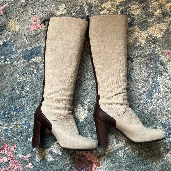 Hogan leather boots size 39.1/2