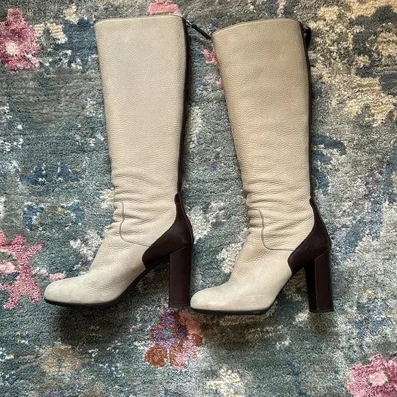 Hogan leather boots size 39.1/2
