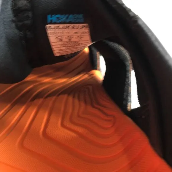 Hoka One One Hopara Black/Orange Waterproof Hiking Sandals 1123112 Men Size 11.5