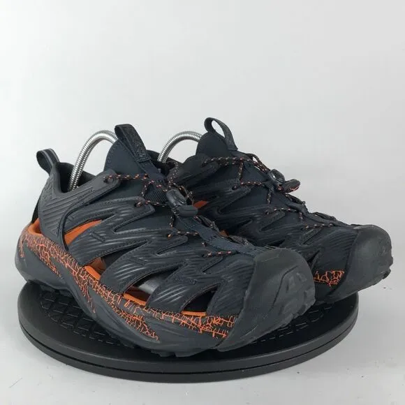 Hoka One One Hopara Black/Orange Waterproof Hiking Sandals 1123112 Men Size 11.5