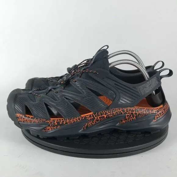 Hoka One One Hopara Black/Orange Waterproof Hiking Sandals 1123112 Men Size 11.5