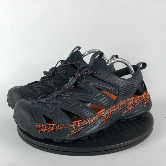 Hoka One One Hopara Black/Orange Waterproof Hiking Sandals 1123112 Men Size 11.5