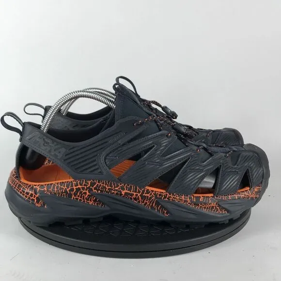 Hoka One One Hopara Black/Orange Waterproof Hiking Sandals 1123112 Men Size 11.5