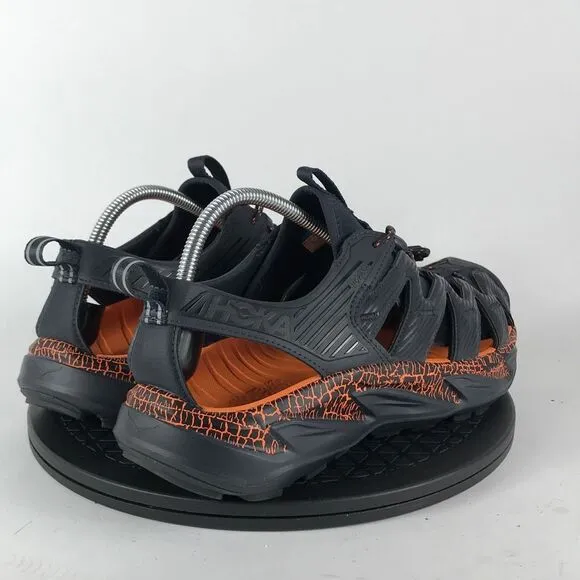 Hoka One One Hopara Black/Orange Waterproof Hiking Sandals 1123112 Men Size 11.5