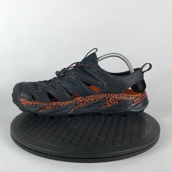 Hoka One One Hopara Black/Orange Waterproof Hiking Sandals 1123112 Men Size 11.5
