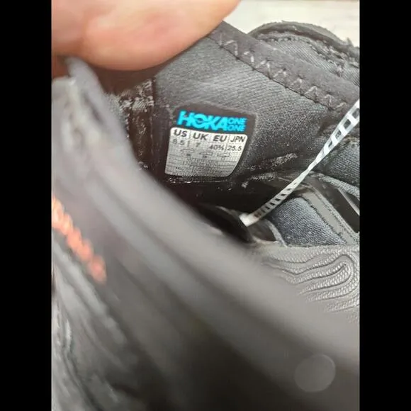 Hoka One One Hopara Trellis Women's Size 8.5 Black 1106535 Sandals NWOB