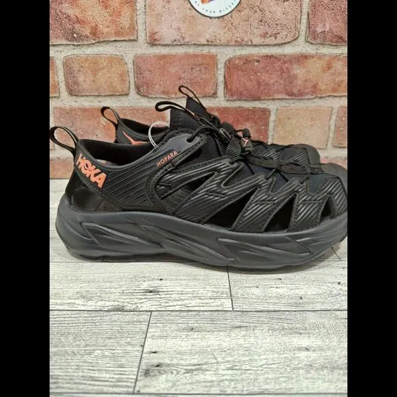 Hoka One One Hopara Trellis Women's Size 8.5 Black 1106535 Sandals NWOB