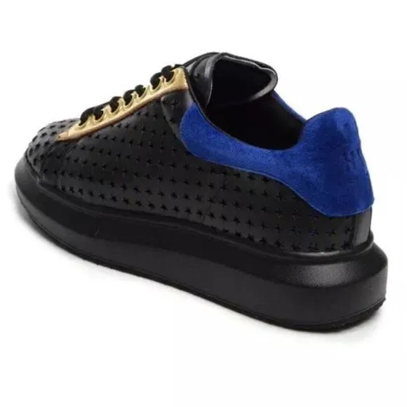 Hollie Watman Star Gazing Fashion Sneakers Black/Blue Womens Size 8