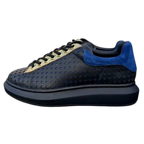 Hollie Watman Star Gazing Fashion Sneakers Black/Blue Womens Size 8