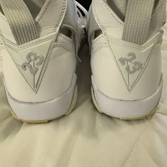 Host Pick 🥳 EUC Air Jordan 7 Retro 23 White/Metallic Silver Men’s Size 9
