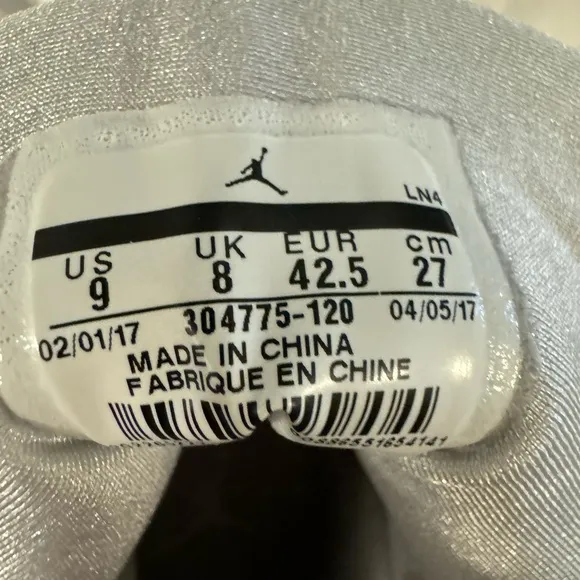 Host Pick 🥳 EUC Air Jordan 7 Retro 23 White/Metallic Silver Men’s Size 9