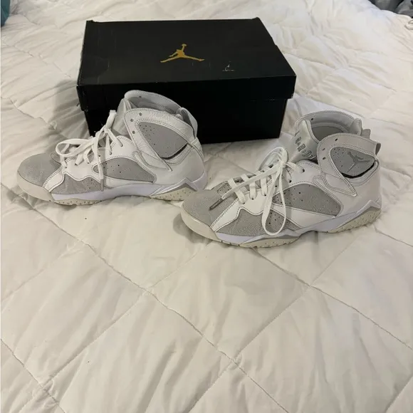 Host Pick 🥳 EUC Air Jordan 7 Retro 23 White/Metallic Silver Men’s Size 9