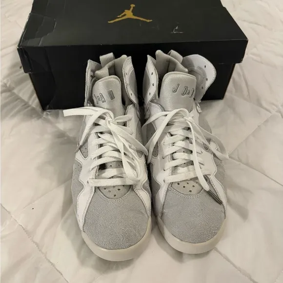 Host Pick 🥳 EUC Air Jordan 7 Retro 23 White/Metallic Silver Men’s Size 9