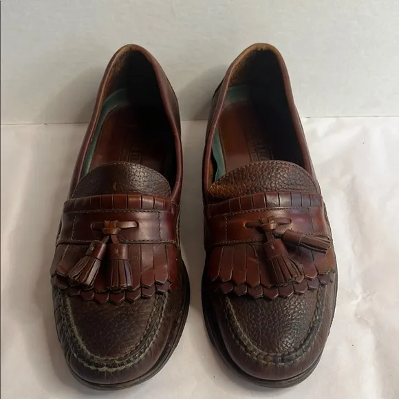 H.S. Trask Brown Leather Loafers