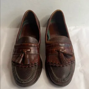 H.S. Trask Brown Leather Loafers