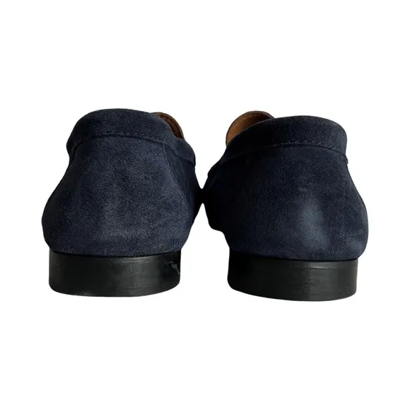 Hugs &amp; Co blue suede leather loafers size 44