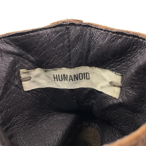 Humanoid Brown Leather Ankle Boots EUR 39