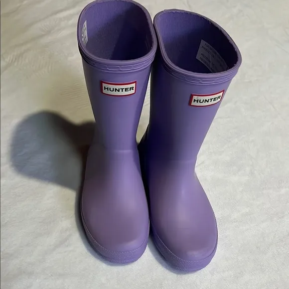 Hunter kids classic lavender rain boots