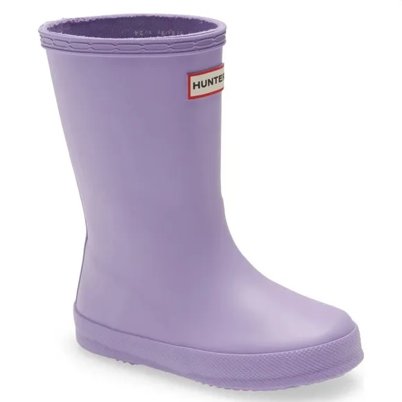 Hunter kids classic lavender rain boots