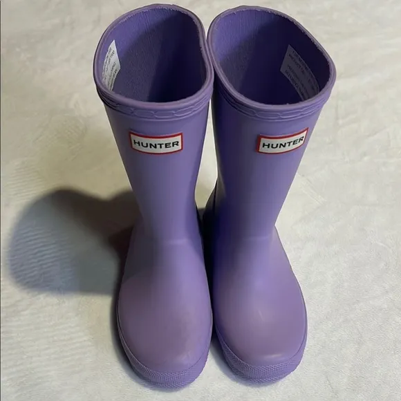 Hunter kids classic lavender rain boots