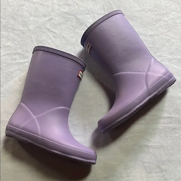 Hunter kids classic lavender rain boots