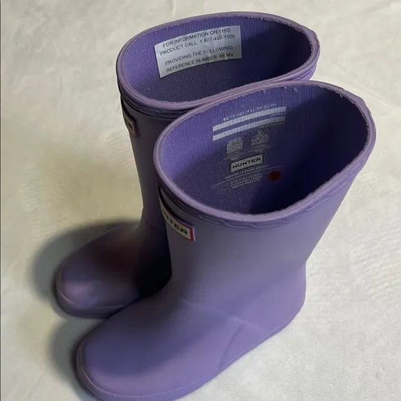 Hunter kids classic lavender rain boots