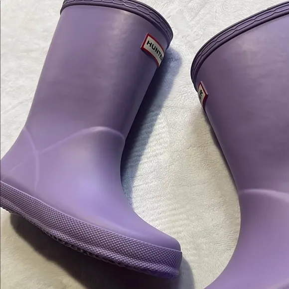 Hunter kids classic lavender rain boots