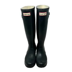 HUNTER Original Tall Rain Boots Black Women's Size US 5