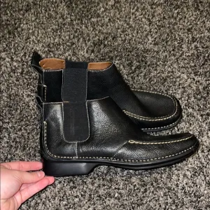 Hush Puppies Black Leather Men's Boots