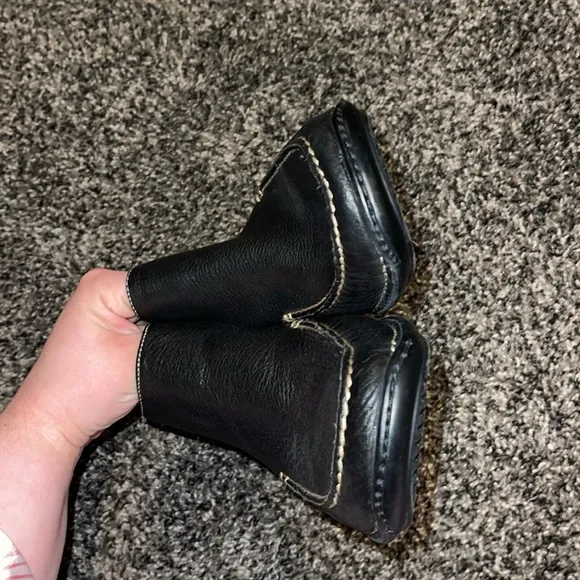 Hush Puppies Black Leather Men's Boots