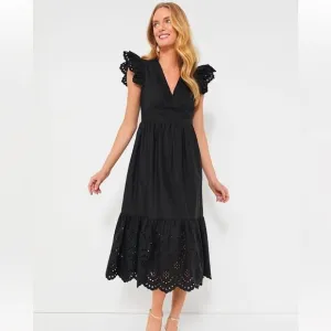 Hyacinth House Marshall Eyelet Midi Dress NWT