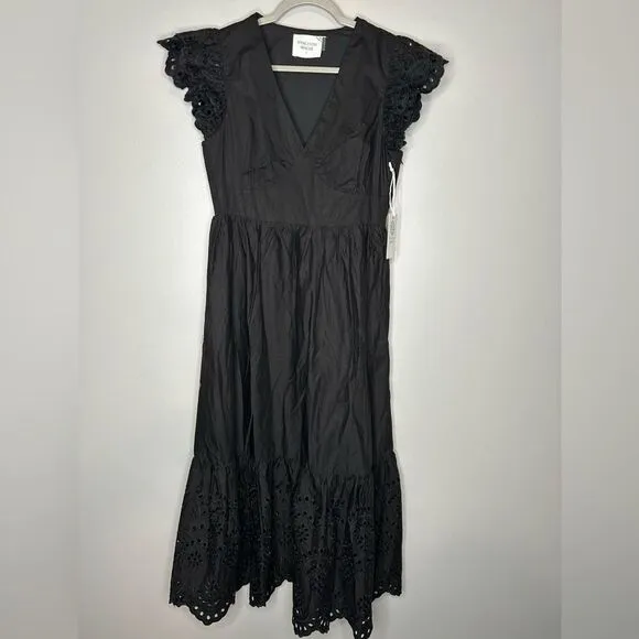 Hyacinth House Marshall Eyelet Midi Dress NWT