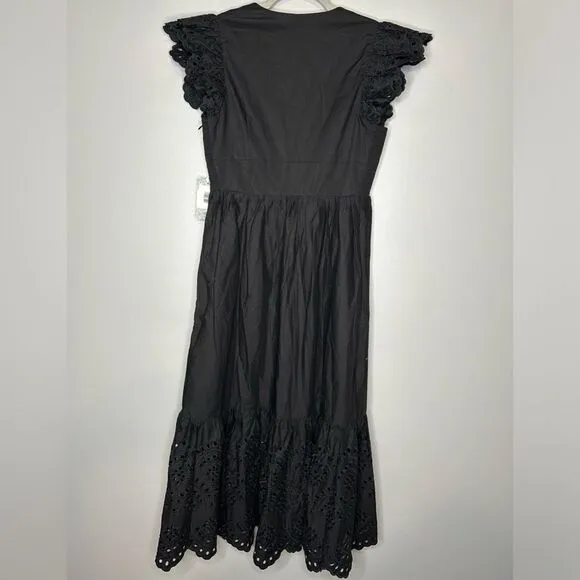 Hyacinth House Marshall Eyelet Midi Dress NWT