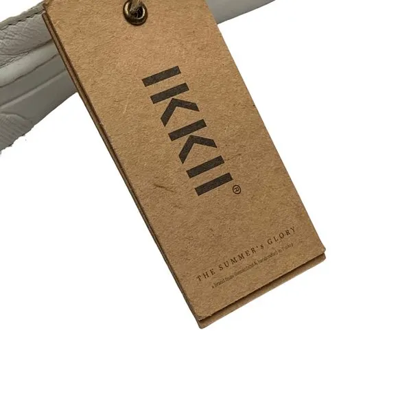 IKKII Italian Leather Slip On Ankle Lace‎ Up Fashion Sneakers