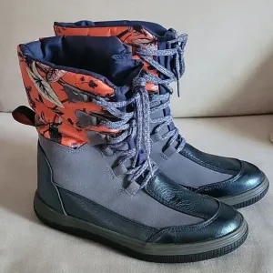 Ilse Jacobsen Hornbeak Suede Lace Up Boots Size 36