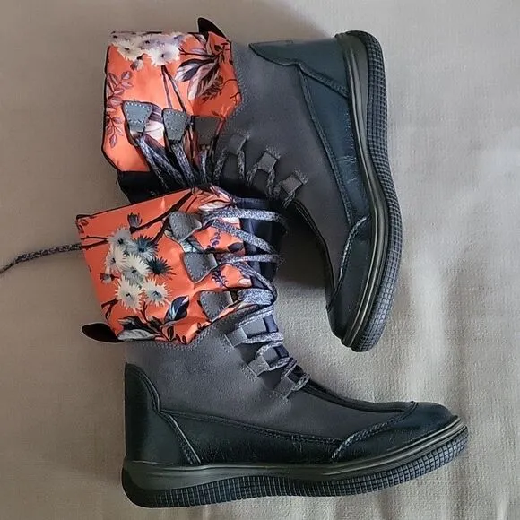 Ilse Jacobsen Hornbeak Suede Lace Up Boots Size 36