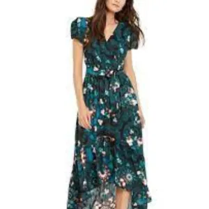 INC Puff-Sleeve High-Lo Dress
