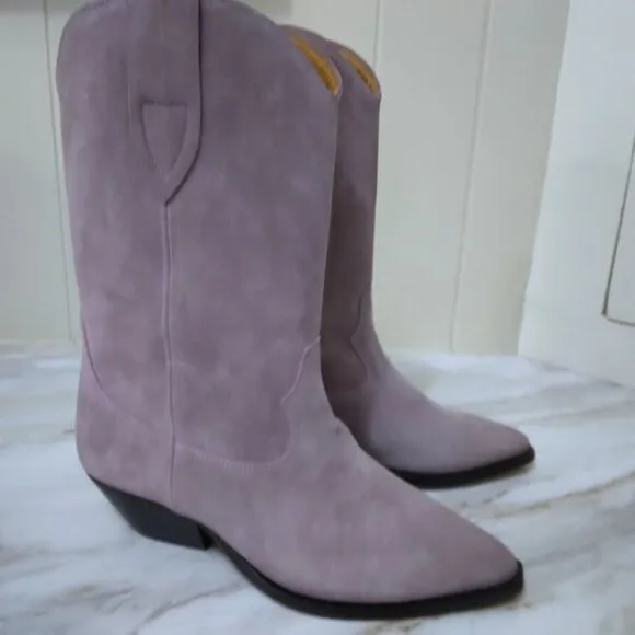 Isabel Marant | Duerto Suede Calfskin Boot Lavender Purple | Size 38