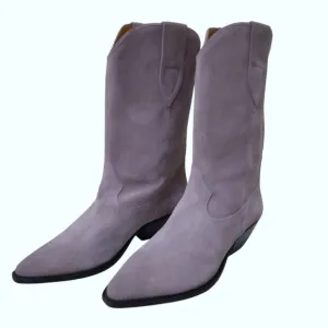 Isabel Marant | Duerto Suede Calfskin Boot Lavender Purple | Size 38