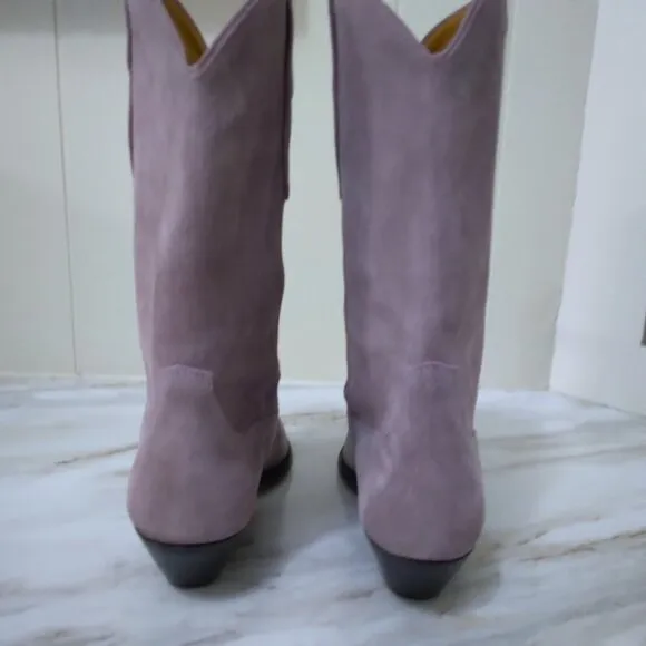 Isabel Marant | Duerto Suede Calfskin Boot Lavender Purple | Size 38